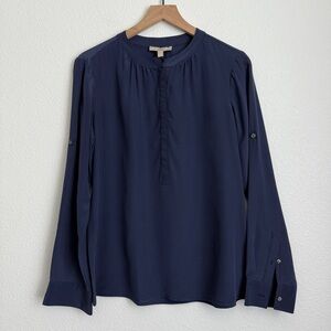 BANANA REPUBLIC Silk Roll-Sleeve Blouse